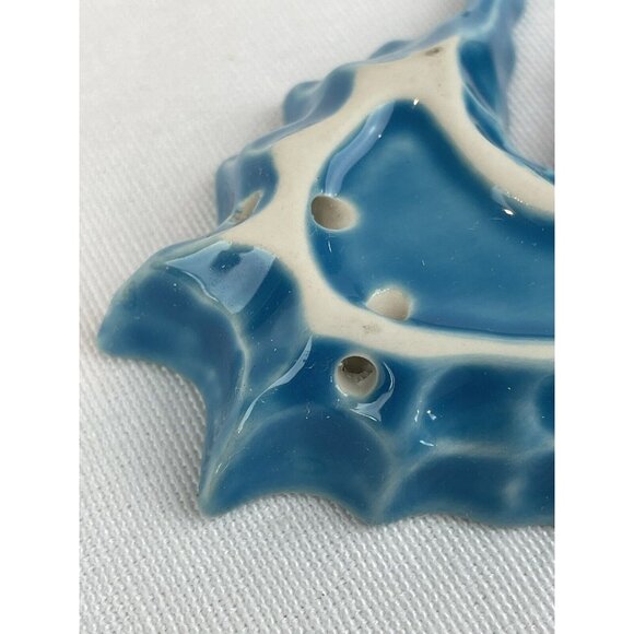 Vintage Andrea Sadek Blue Green Seahorse Porcelain Figurine Ornament Dish - Picture 5 of 6
